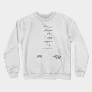 Nursery Pin Vintage Patent Hand Drawing Crewneck Sweatshirt